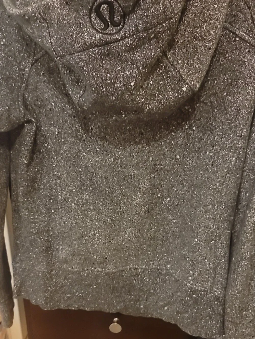 lululemon athletica Women's Black Speckled Full-Zip Hoodie